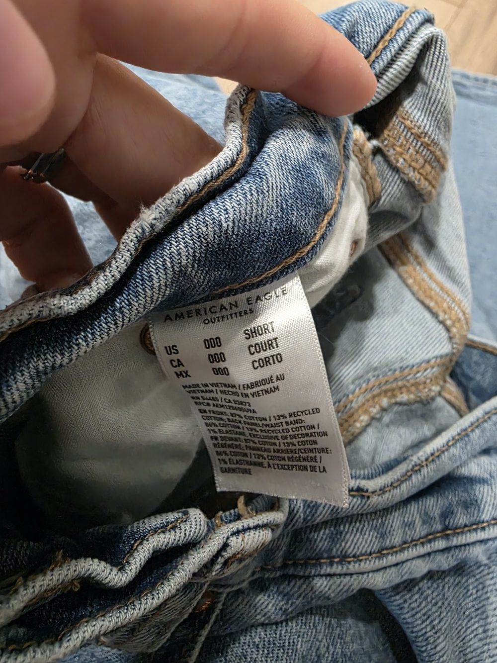 AE Straight-Leg Light Blue Jeans - Picture 4 of 5